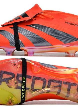 Бутси adidas predator fg orange адідас предатор fg помаранчеві футбольне взуття з шипами помаранчевого кольору унісекс