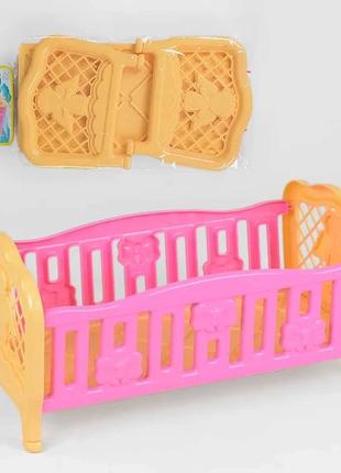 Ліжечко для ляльки 4517 (9) 2 цвета "technok toys" в кульке