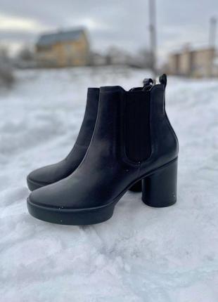 Ботинки кожаные оригинал ecco shape 207723 гг.41