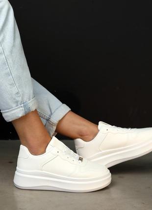 Кеды женские осенние 586256 белые