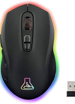 Аккумуляторная беспроводная игровая мышь g-lab kult neon.уценка