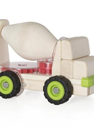 Велика машинка guidecraft block science trucks бетоновоз дерев'яний 38 см (g7530)