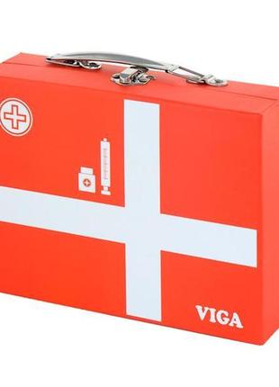 Дерев'яний ігровий набір viga toys валізка лікаря (50530)