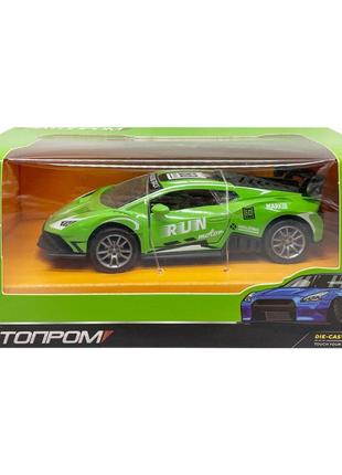 Модель автомобиля "lamborghini huracan" ap74183 масштаб 1:32 зеленый