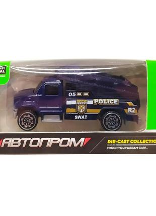 Дитяча металева машинка автопром 7629 масштаб 1:64   вантажівка