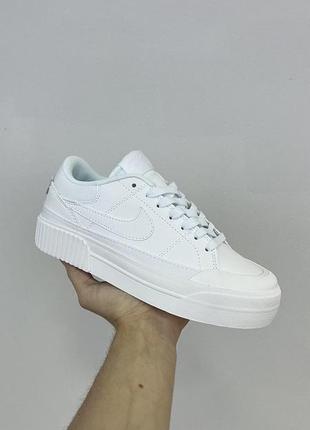 Nike court legacy lift white