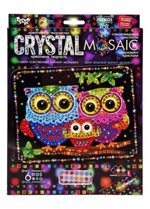 Креативна творчість "crystal mosaic сови" crm-02-10, 6 форм елементів