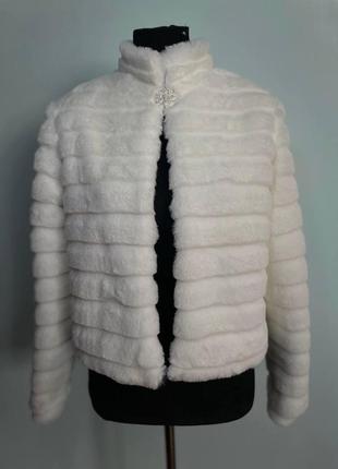 Шубка свадебная для невесты айвори