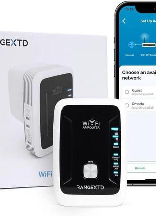 Rangextd wlan amplifier wifi repeater - інтернет-підсилювач speed 300 mbps