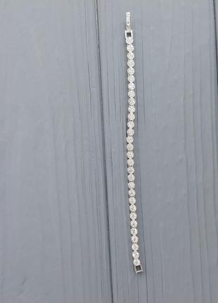 Ювелирный сплав браслет с горным хрусталем винтаж германия!