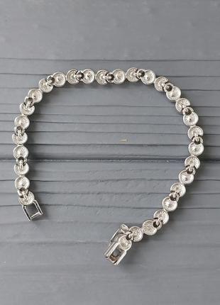 Ювелирный сплав браслет с горным хрусталем винтаж германия!