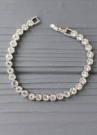 Ювелирный сплав браслет с горным хрусталем винтаж германия!