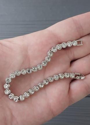 Ювелирный сплав браслет с горным хрусталем винтаж германия!