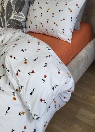 Комплект постельного белья брелла/оранжевый, turkish flannel