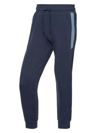 Спортивні штани джоггери на мікрофлісі для чоловіка crivit lidl 387283 l темно-синій