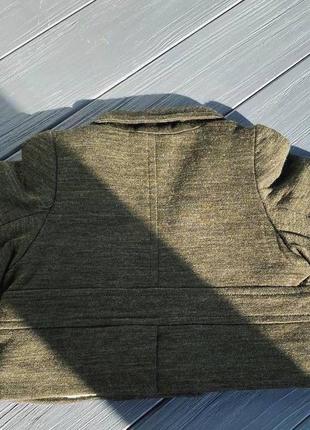 Куртка хакі із змішаної вовни h&m2 фото