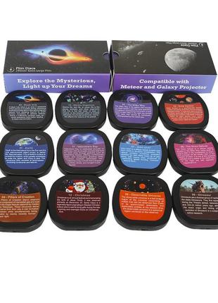 Проектор ночник ske-tkq01 dynamic meteor and galaxy projector 12 в 1 звездное небо 6...