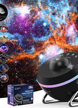 Проектор ночник ske-tkq01 dynamic meteor and galaxy projector 12 в 1 звездное небо 6...