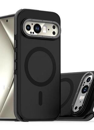Google pixel 9 pro xl bq magsafe millitary матовый чехол противоударный черный