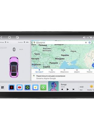 Магнитола lesko для toyota highlander i (u20) рестайлинг 2003-2007 9" 4/64 qled carplay 4g wi-fi gps 360 prime