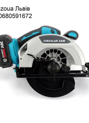 Аккумуляторная циркулярная пила makita dhs680z. акб циркулярка макита