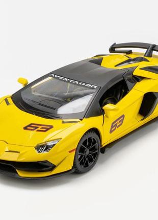Дитяча металева машинка lamborghini svj 63 інерційна 1:243 фото