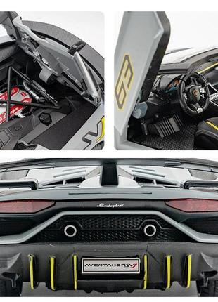Дитяча металева машинка lamborghini svj 63 інерційна 1:249 фото