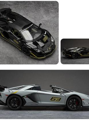 Дитяча металева машинка lamborghini svj 63 інерційна 1:248 фото
