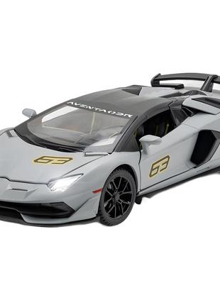 Дитяча металева машинка lamborghini svj 63 інерційна 1:245 фото
