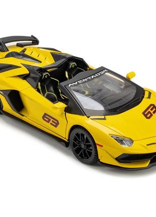 Дитяча металева машинка lamborghini svj 63 інерційна 1:246 фото
