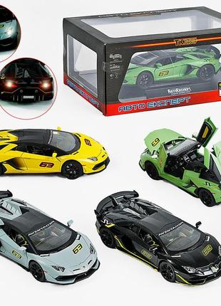 Дитяча металева машинка lamborghini svj 63 інерційна 1:2410 фото