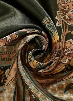 Женский платок на голову, на шею 90х90см