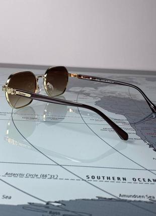 Сонцезахисні окуляри cartier коричневі янтарні картьє фігурні унісекс стильні брендові9 фото
