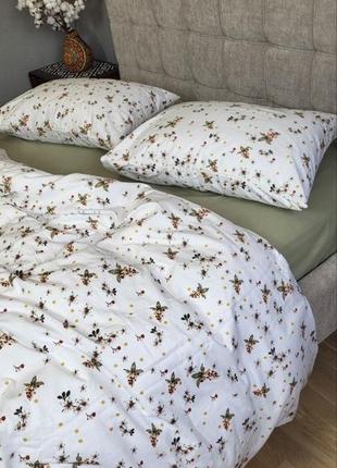 Комплект постельного белья соната/фисташка, turkish flannel