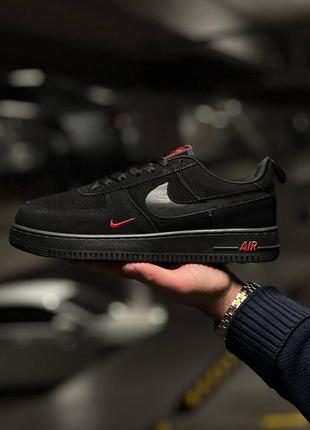 Nike air force black red 40