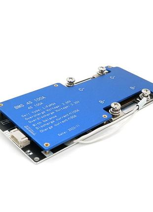 Bms плата changfa lifepo4 14.6v 4s 100a для акумуляторів високої потужності та захисту батарей ku-22
