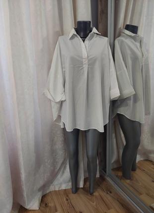 Комфортный блузон, рубашка 👕 большого размера