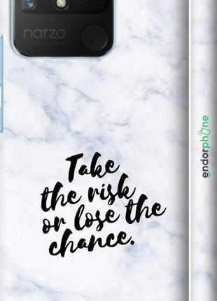 Чехол на realme narzo 50a рискнуть или потерять шанс "4866m-2514-8094", надежная защита для мобильных