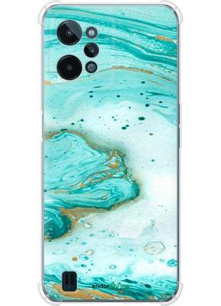 Чехол на realme c31 мраморный "4895sp-2593-8094", надежная защита для мобильных телефонов