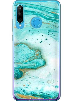 Чехол на huawei p30 lite мраморный "4895u-1651-8094", надежная защита для мобильных телефонов