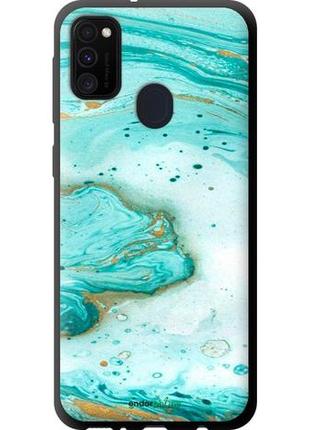 Чехол на samsung galaxy m21 m215f мраморный "4895b-2016-8094", надежная защита для мобильных телефонов