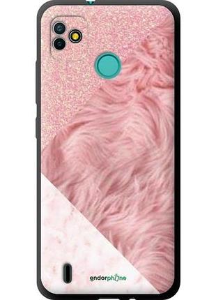 Чехол на tecno pop 5 bd2p розовые текстуры "4343b-2412-8094", надежная защита для мобильных телефонов