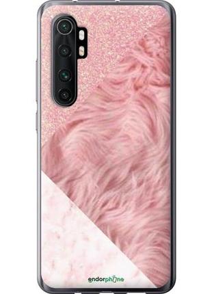Чехол на xiaomi mi note 10 lite розовые текстуры "4343u-1937-8094", надежная защита для мобильных телефонов
