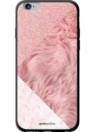 Чехол на iphone 6 plus розовые текстуры "4343b-48-8094", надежная защита для мобильных телефонов