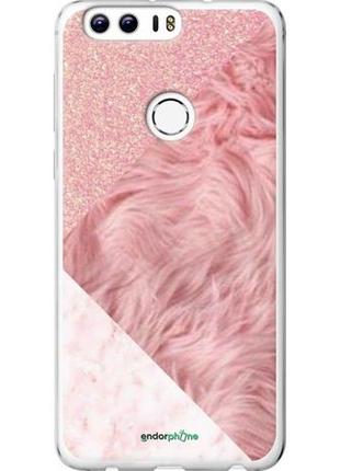 Чехол на huawei honor 8 розовые текстуры "4343u-351-8094", надежная защита для мобильных телефонов