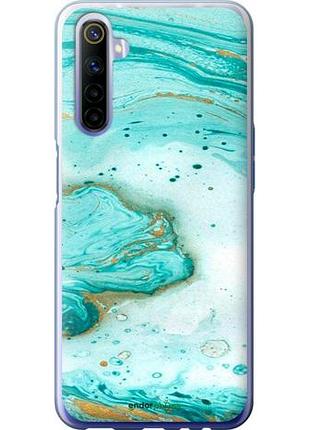 Чехол на realme 6 мраморный "4895u-1913-8094", надежная защита для мобильных телефонов