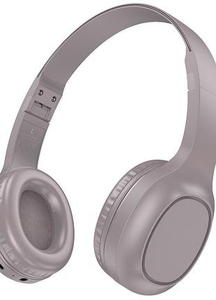 Гарнитура hoco charm bt w46 bt5.3/aux 20h type-c коричневый