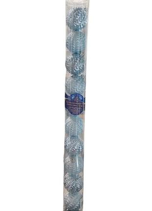 Елочные новогодние шарики магическая-новогодняя 9626 10 шт. blue