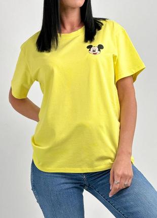 Женская футболка свободного кроя "disney" + большие размеры
