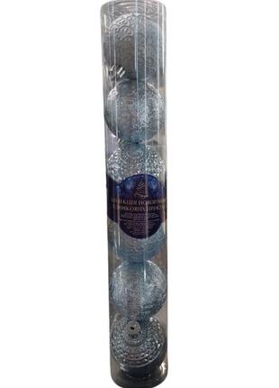 Елочные новогодние шарики магическая-новогодняя 9636 6 шт. blue